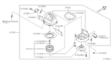 Diagram for Nissan Pathfinder Blower Motor - 27220-40U02