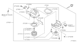 Diagram for Nissan Pathfinder Blower Motor - 27226-1W600