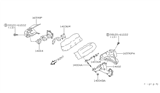 Diagram for 1996 Nissan Pathfinder Exhaust Heat Shield - 16590-0W002