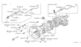 Diagram for 1997 Nissan Pathfinder Transmission Assembly - 320B0-0W010