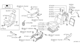 Diagram for 2002 Nissan Pathfinder Seat Motor - 87400-3W512