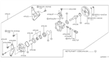 Diagram for Nissan Pathfinder Power Steering Pump - 49110-4W015