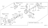 Diagram for 1996 Nissan Pathfinder Power Steering Pump - 49110-0W000