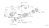 Diagram for 2003 Nissan Pathfinder Universal Joints - 37126-01G26