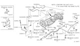 Diagram for 1999 Nissan Pathfinder Oil Cooler Hose - 21621-0W000