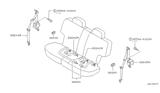 Diagram for 2001 Nissan Pathfinder Seat Belt - 88845-2W601