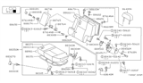 Diagram for 1996 Nissan Pathfinder Armrest - 88700-0W012