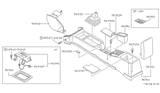 Diagram for 1988 Nissan Stanza Center Console Base - 96930-D4061