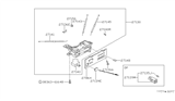 Diagram for 1987 Nissan Stanza Blower Control Switches - 27500-D4500