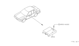 Diagram for Nissan Stanza Engine Control Module - 22611-D4503