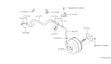 Diagram for Nissan Maxima Brake Booster - 47210-58E00