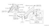 Diagram for 1989 Nissan Stanza Mud Flaps - F3830-D4000