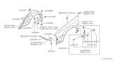 Diagram for 1988 Nissan Stanza Fender - 63112-D4530