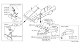 Diagram for 1987 Nissan Maxima Car Mirror - 96321-01E00