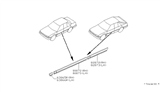 Diagram for 1987 Nissan Stanza Door Moldings - 80872-D4001