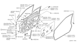 Diagram for Nissan Stanza Window Run - 80214-D4000