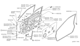 Diagram for 1989 Nissan Stanza Door Seal - 80831-D4000