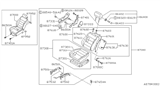 Diagram for 1989 Nissan Stanza Seat Cushion - 87300-D3861