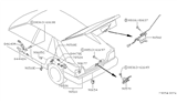 Diagram for Nissan Stanza Fuel Door Release Cable - H4659-50A05