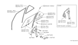 Diagram for Nissan 200SX Window Crank Handles - 80760-V5000