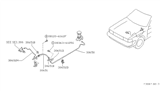 Diagram for 1988 Nissan Stanza Clutch Hose - 30810-01E10