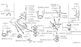 Diagram for 1993 Nissan 300ZX Antenna Mast - 28215-F6503