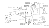 Diagram for 1988 Nissan Stanza Door Lock Actuator - 80550-D4200