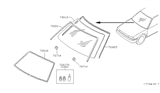 Diagram for 1987 Nissan Stanza Windshield - 72712-D4011