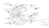 Diagram for 1987 Nissan Stanza Ashtray - 68800-D4001