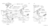 Diagram for Nissan Stanza Brake Pedal - 46520-16E00