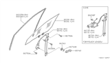 Diagram for 1987 Nissan Stanza Window Regulator - 80701-D4000