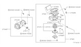 Diagram for Nissan Maxima Blower Motor Resistor - 27150-51S00