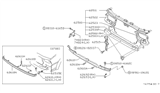 Diagram for 1987 Nissan Stanza Radiator Support - 62582-D4500