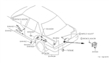 Diagram for 1987 Nissan Stanza Rear Door Striker - 84620-D4005