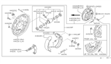 Diagram for Nissan Stanza Brake Backing Plate - 44030-D5511