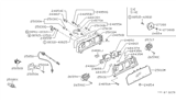 Diagram for 1989 Nissan Stanza Instrument Cluster - 24830-D4510