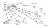 Diagram for Nissan Stanza Power Window Switch - 25420-D4000