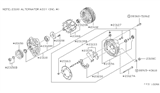 Diagram for Nissan Stanza Alternator Case Kit - 23127-D4400