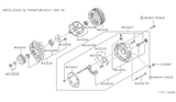 Diagram for Nissan Stanza Alternator Brush - 23133-D4400