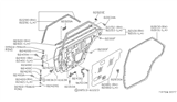 Diagram for 1988 Nissan Stanza Door Seal - 82830-D4000