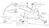 Diagram for 2013 Nissan Sentra Headlight Bulb - 26261-89903