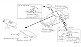 Diagram for Nissan Stanza Sun Visor - 96400-D4511