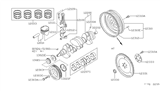 Diagram for Nissan Stanza Crankshaft Pulley - 12304-D4100