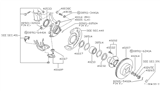 Diagram for Nissan Sentra Wheel Seal - 40232-51E00