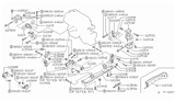 Diagram for 1989 Nissan Stanza Motor And Transmission Mount - 11253-D4001