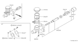 Diagram for 1982 Nissan Datsun 810 Clutch Master Cylinder - 30611-W1126