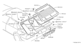 Diagram for 1988 Nissan Stanza Door Hinge - 90400-D5501