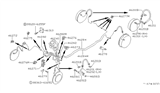 Diagram for Nissan Maxima Brake Line - 46210-D4002