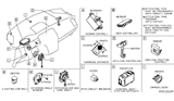 Diagram for 2017 Nissan Pathfinder Body Control Module - 28595-5AA0A