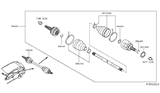 Diagram for 2018 Nissan Murano Axle Shaft - 39600-5AA0A